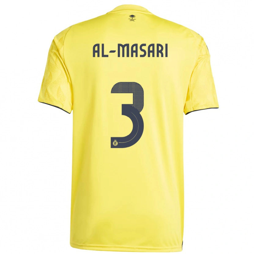 Danxen Criança Camisola Wade Al-Masari #3 Amarelo Preto Principal 2025/26 Camisa