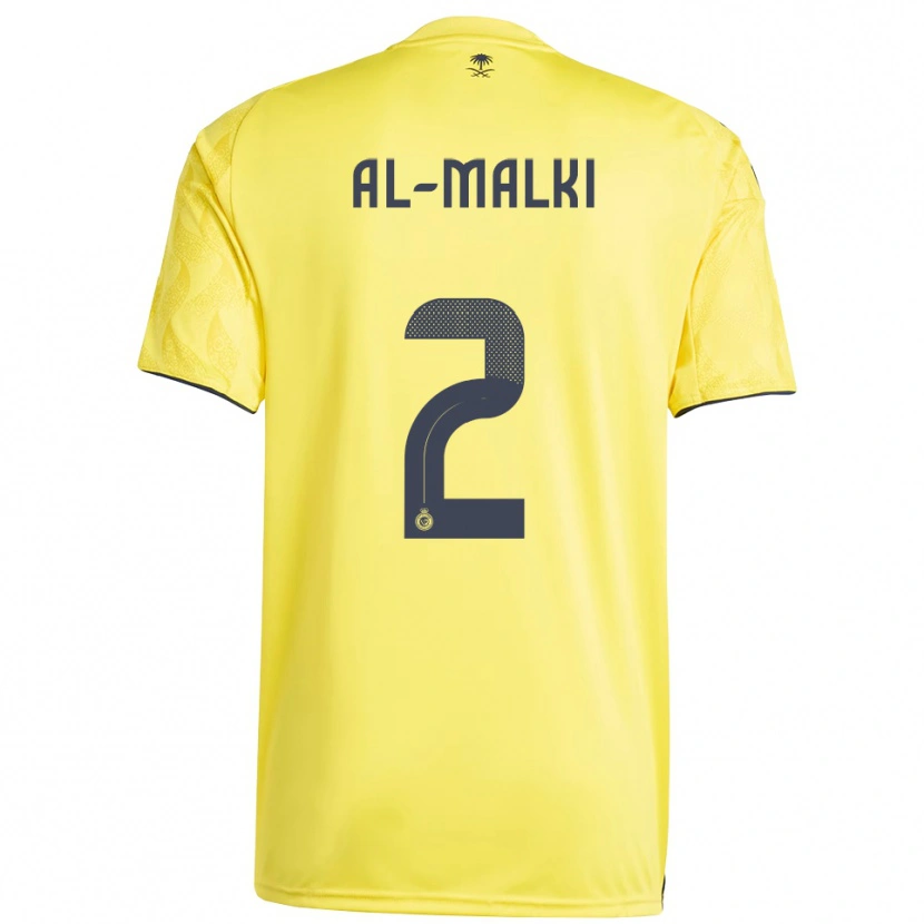 Danxen Criança Camisola Reema Al-Malki #2 Amarelo Preto Principal 2025/26 Camisa