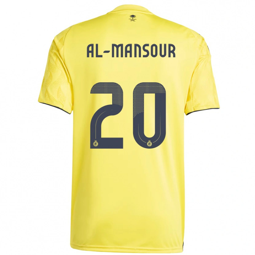 Danxen Criança Camisola Hamad Al-Mansour #20 Amarelo Preto Principal 2025/26 Camisa