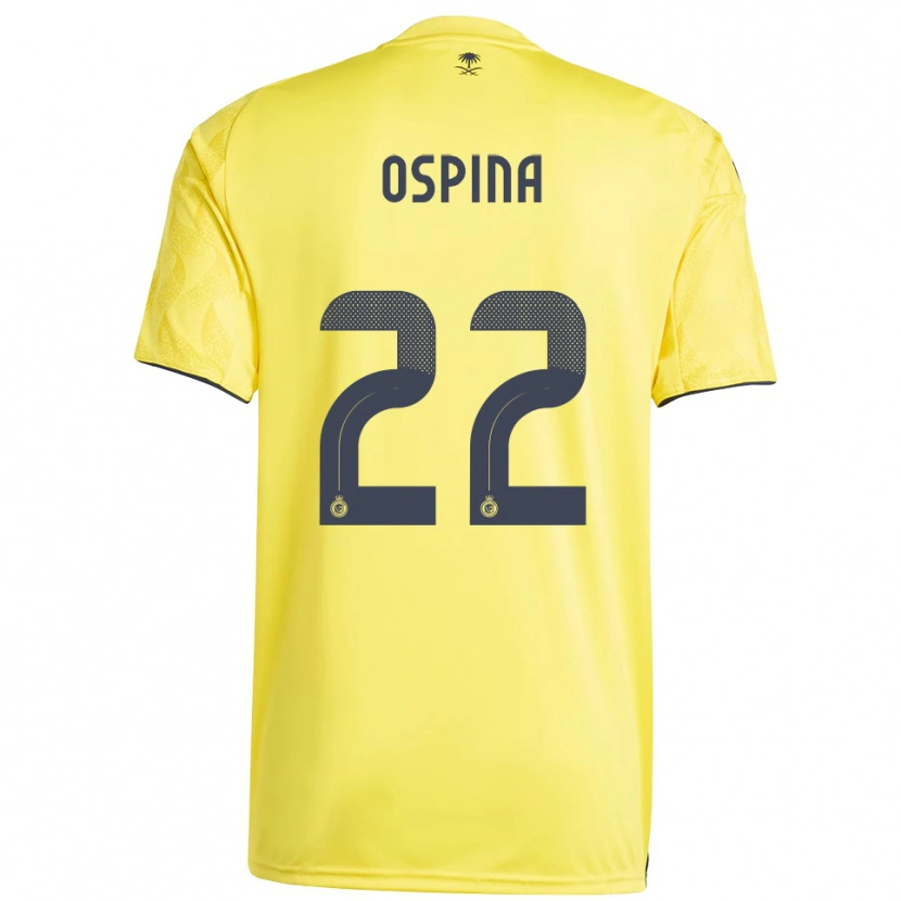 Danxen Criança Camisola David Ospina #22 Amarelo Preto Principal 2025/26 Camisa
