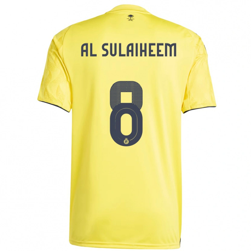 Danxen Criança Camisola Abdulmajeed Al-Sulayhim #8 Amarelo Preto Principal 2025/26 Camisa