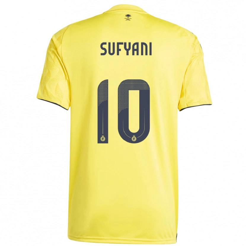 Danxen Criança Camisola Abdulrahman Sufyani #10 Amarelo Preto Principal 2025/26 Camisa