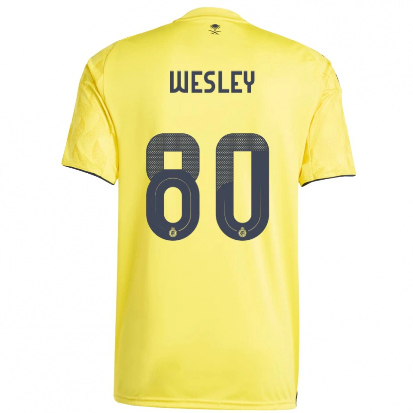 Danxen Criança Camisola Wesley #80 Amarelo Preto Principal 2025/26 Camisa