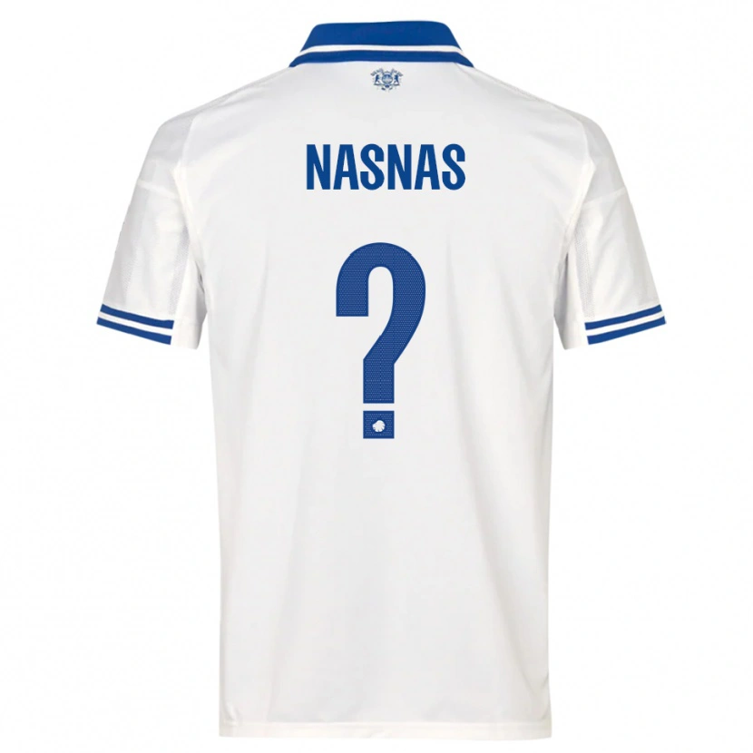 Danxen Criança Camisola Marvin Nasnas #0 Branco Azul Principal 2025/26 Camisa