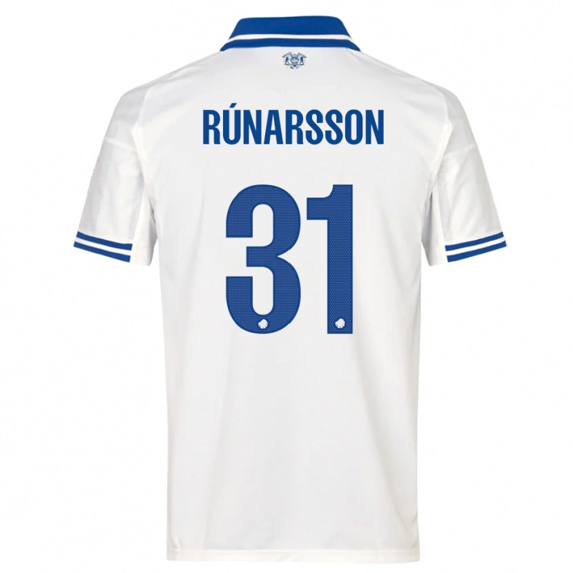 Danxen Criança Camisola Rúnar Alex Rúnarsson #31 Branco Azul Principal 2025/26 Camisa