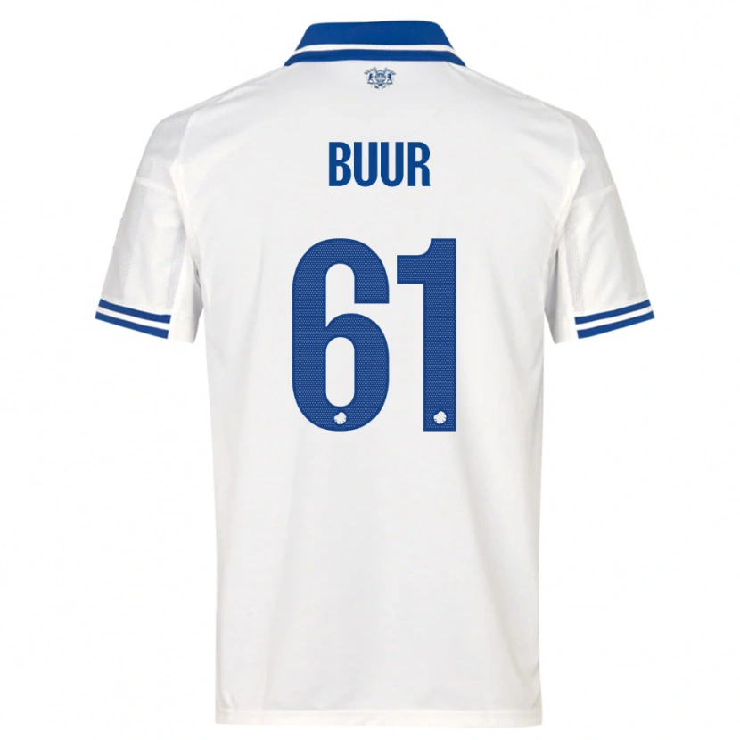 Danxen Criança Camisola Oscar Buur #61 Branco Azul Principal 2025/26 Camisa