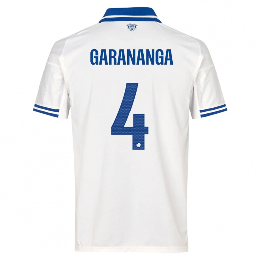 Danxen Criança Camisola Munashe Garananga #4 Branco Azul Principal 2025/26 Camisa