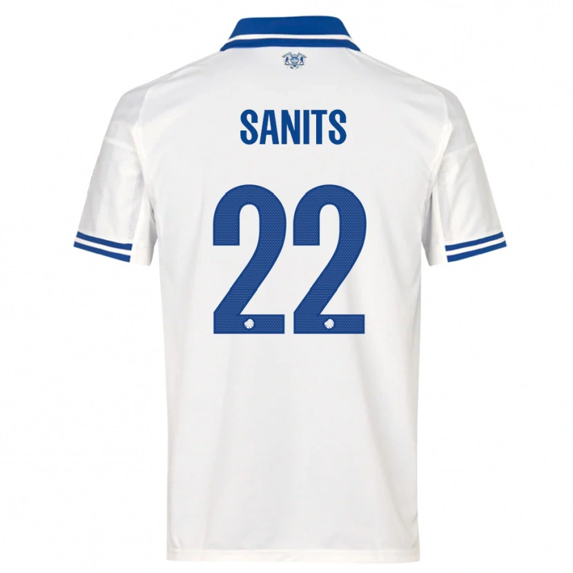 Danxen Criança Camisola Dimitri Sanits #22 Branco Azul Principal 2025/26 Camisa