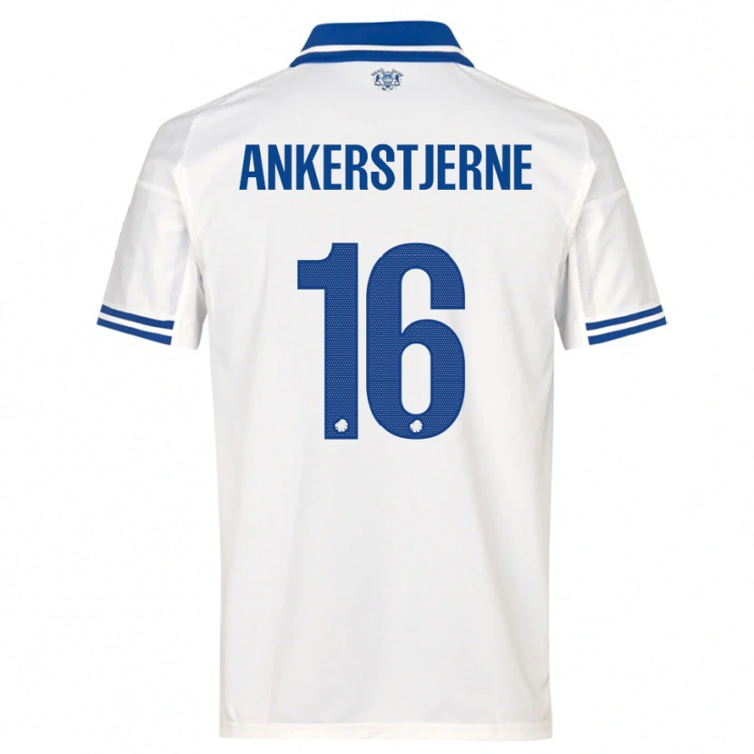 Danxen Criança Camisola Ida Ankerstjerne #16 Branco Azul Principal 2025/26 Camisa