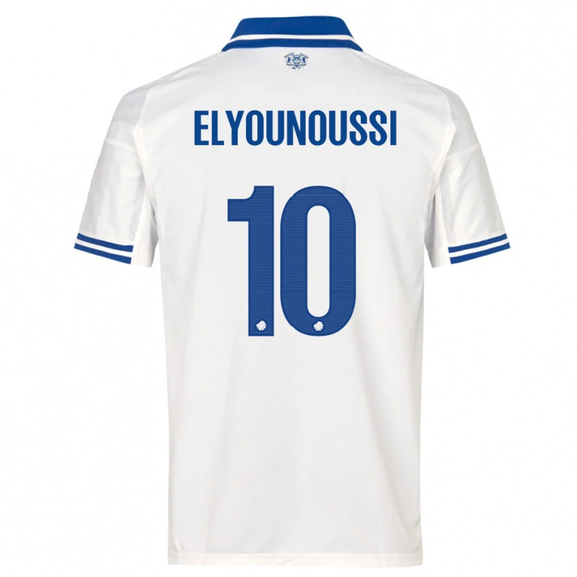 Danxen Criança Camisola Mohamed Elyounoussi #10 Branco Azul Principal 2025/26 Camisa