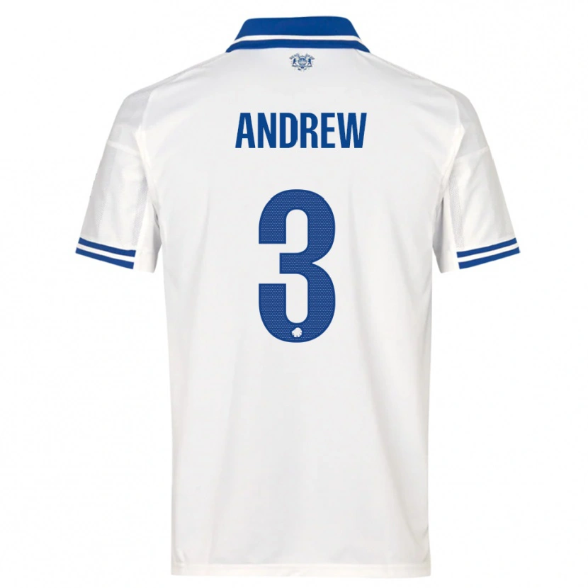 Danxen Criança Camisola Tristan Andrew #3 Branco Azul Principal 2025/26 Camisa