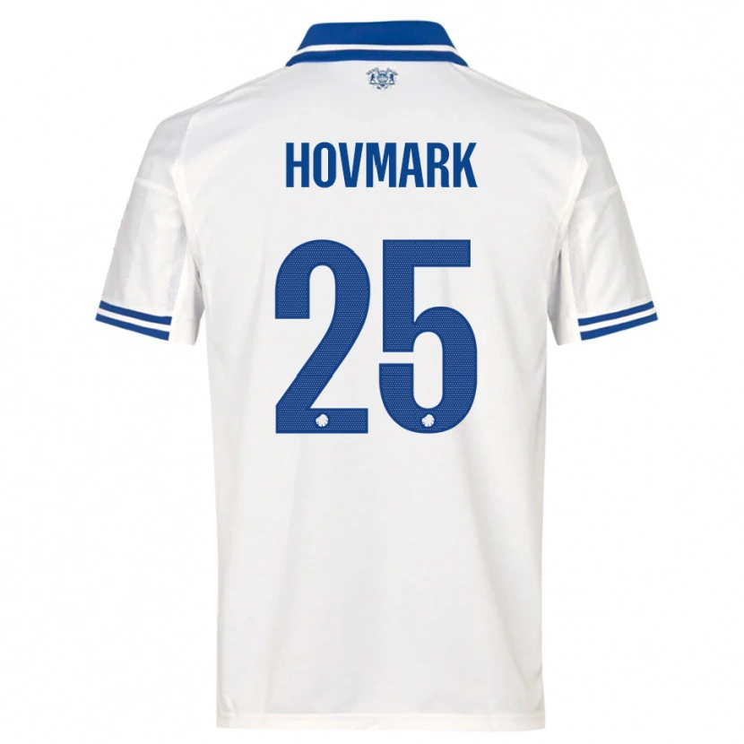 Danxen Criança Camisola Maria Hovmark #25 Branco Azul Principal 2025/26 Camisa