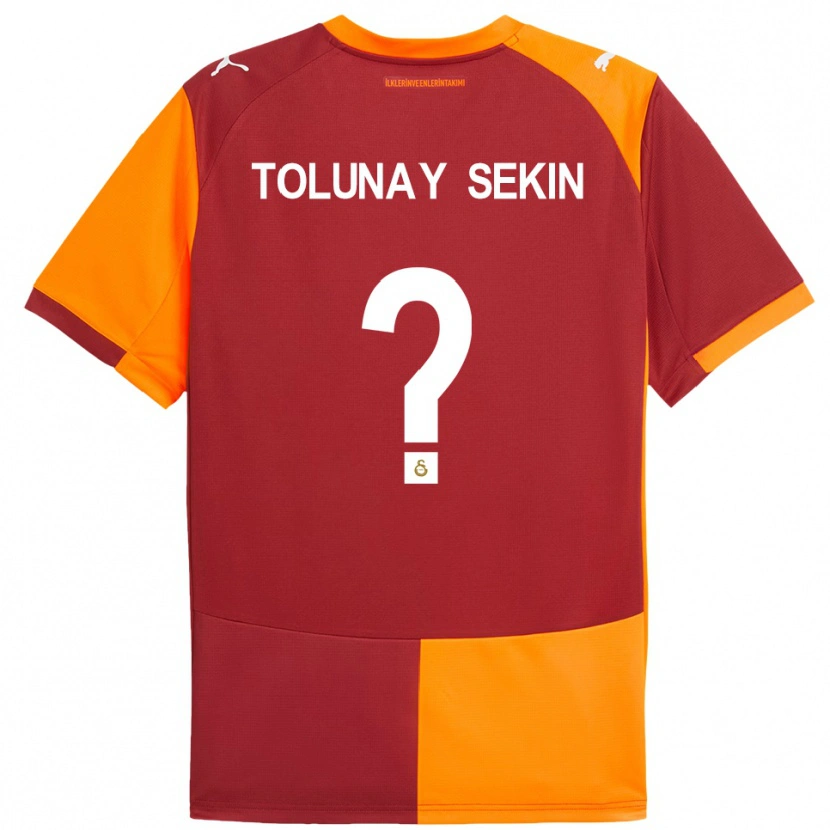 Danxen Criança Camisola Burak Tolunay Sekin #0 Vermelho Laranja Principal 2025/26 Camisa