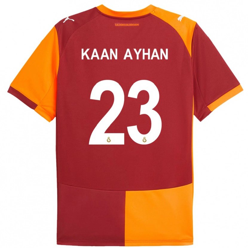 Danxen Criança Camisola Kaan Ayhan #23 Vermelho Laranja Principal 2025/26 Camisa