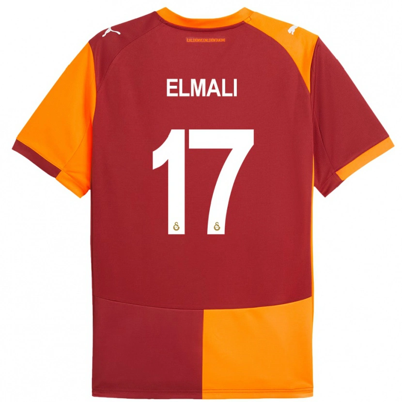 Danxen Criança Camisola Eren Elmalı #17 Vermelho Laranja Principal 2025/26 Camisa