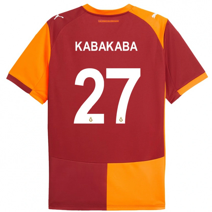 Danxen Criança Camisola Naomie Kabakaba #27 Vermelho Laranja Principal 2025/26 Camisa