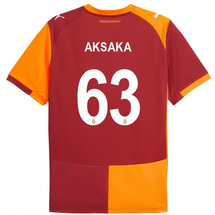 Danxen Criança Camisola Baran Aksaka #63 Vermelho Laranja Principal 2025/26 Camisa