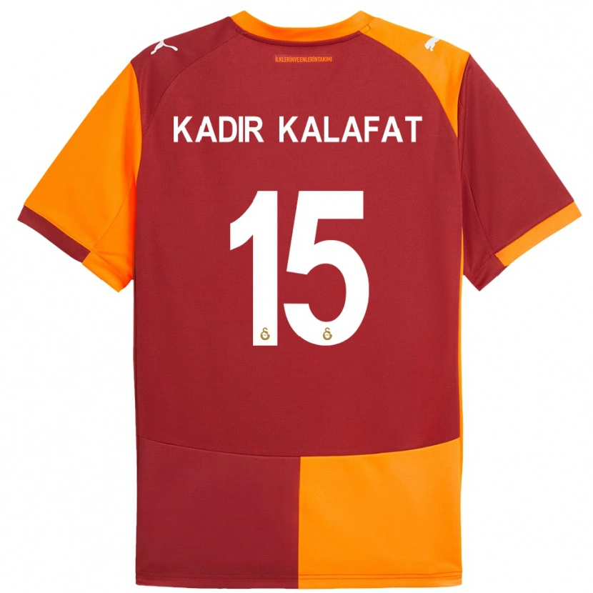 Danxen Criança Camisola İsmail Kadir Kalafat #15 Vermelho Laranja Principal 2025/26 Camisa