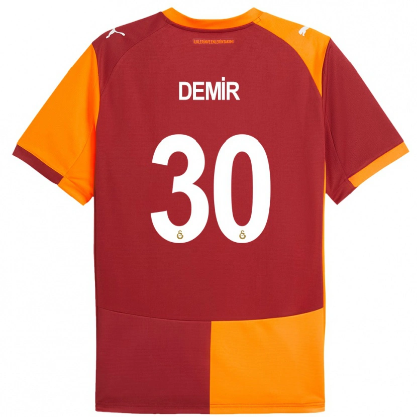 Danxen Criança Camisola Yusuf Demir #30 Vermelho Laranja Principal 2025/26 Camisa