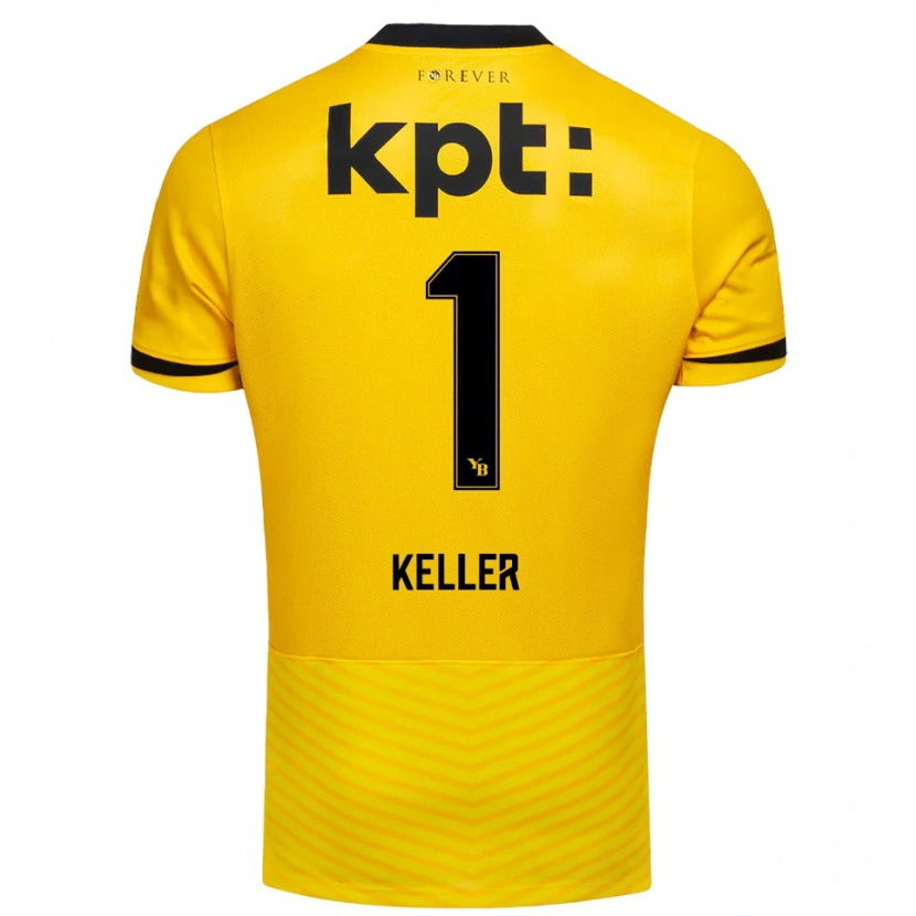Danxen Criança Camisola Marvin Keller #1 Amarelo Preto Principal 2025/26 Camisa