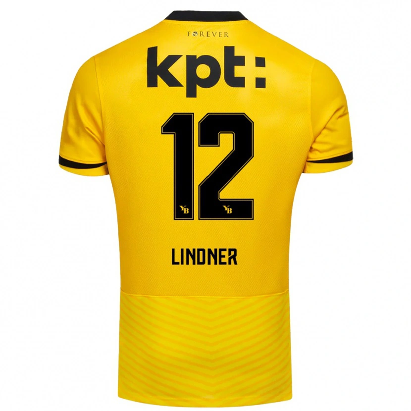 Danxen Criança Camisola Heinz Lindner #12 Amarelo Preto Principal 2025/26 Camisa