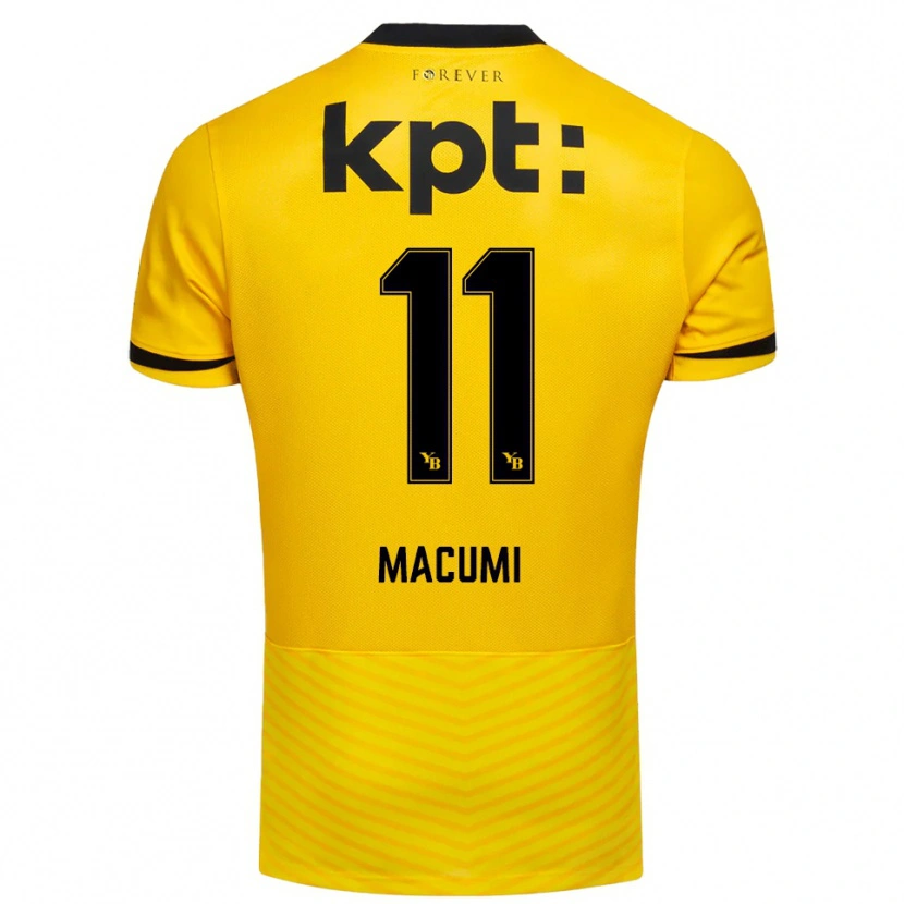 Danxen Criança Camisola Loris Macumi #11 Amarelo Preto Principal 2025/26 Camisa