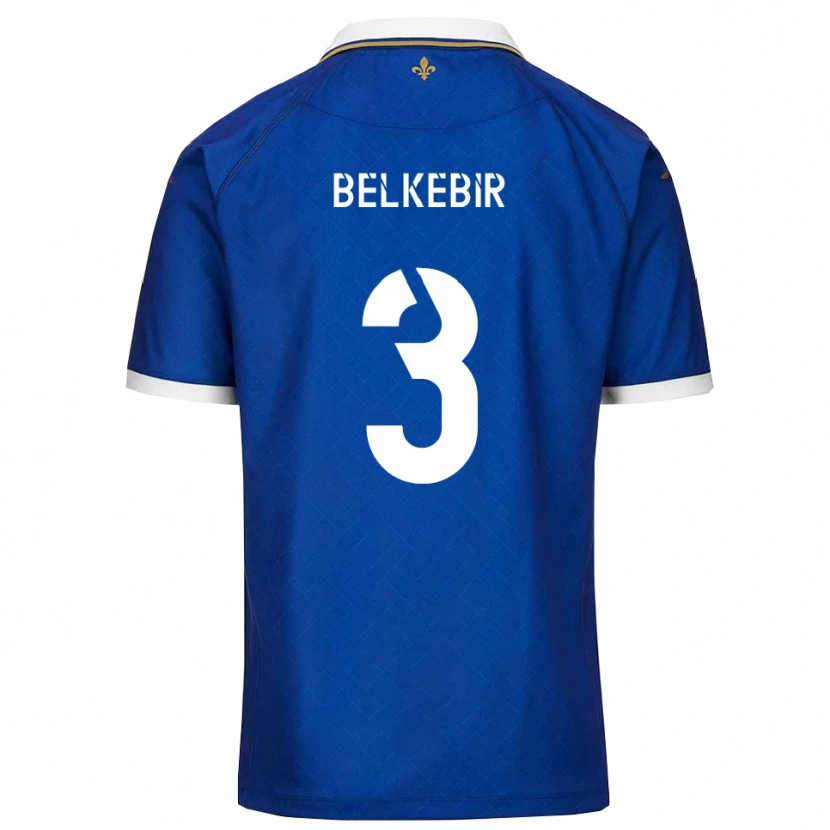 Danxen Criança Camisola Bilel Belkebir #3 Azul Dourado Principal 2025/26 Camisa