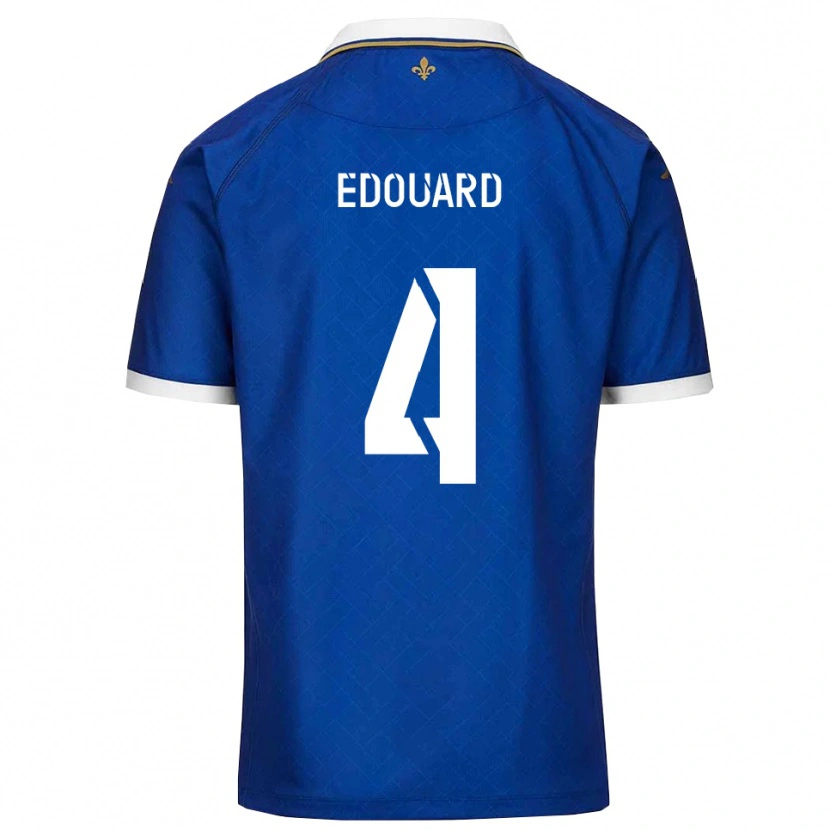 Danxen Criança Camisola Paul Edouard #4 Azul Dourado Principal 2025/26 Camisa