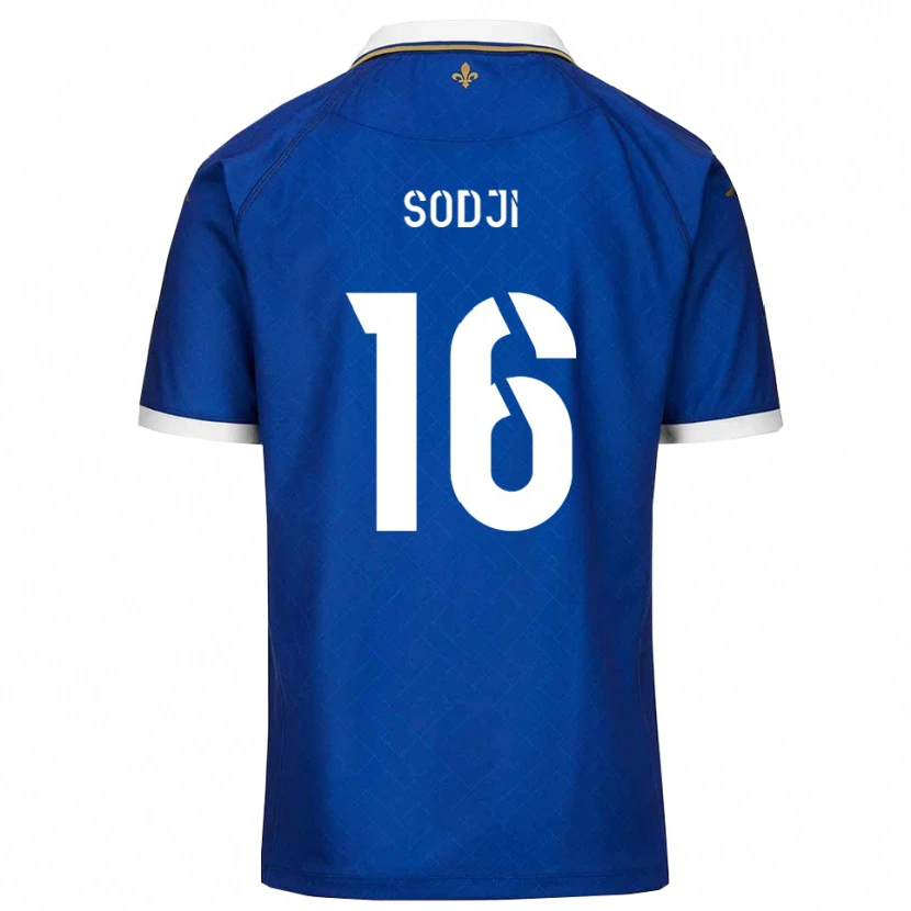 Danxen Criança Camisola Alexandre Sodji #16 Azul Dourado Principal 2025/26 Camisa