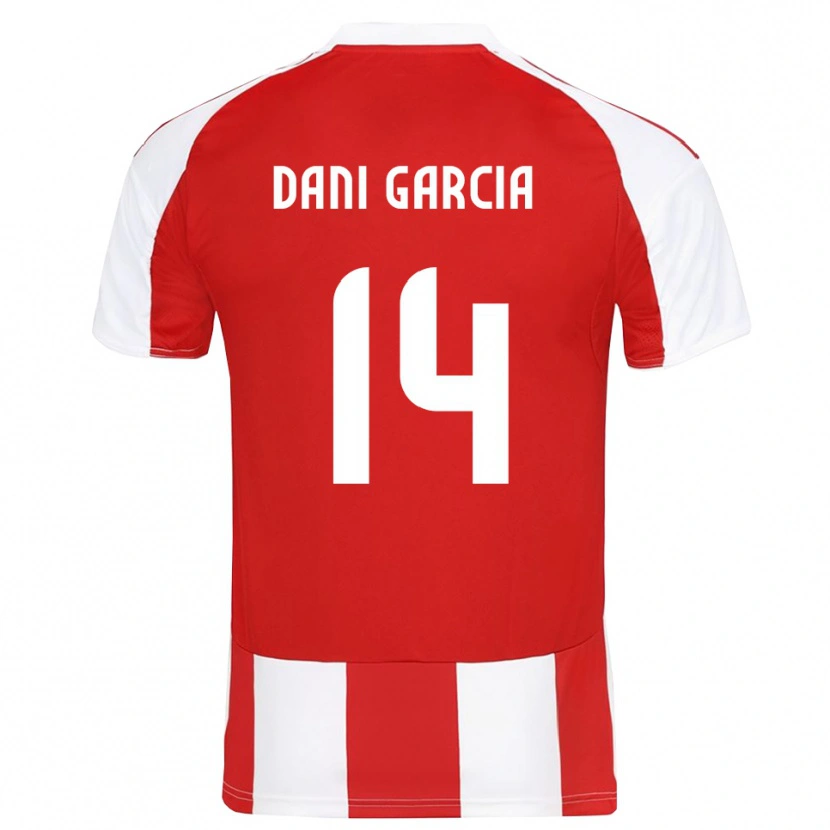 Danxen Criança Camisola Dani García #14 Vermelho Branco Principal 2025/26 Camisa