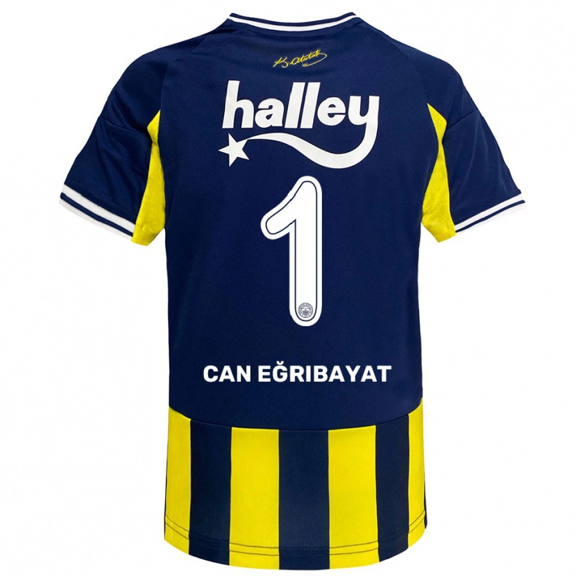 Danxen Criança Camisola İrfan Can Eğribayat #1 Amarelo Marinho Branco Principal 2025/26 Camisa