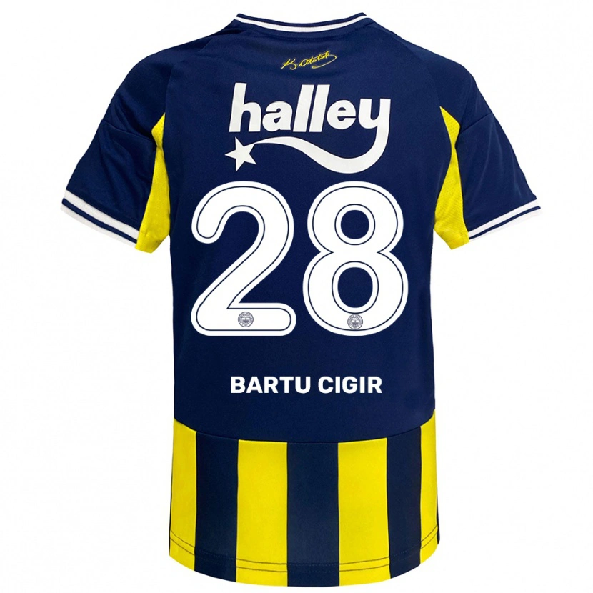 Danxen Criança Camisola Can Bartu Çığır #28 Amarelo Marinho Branco Principal 2025/26 Camisa