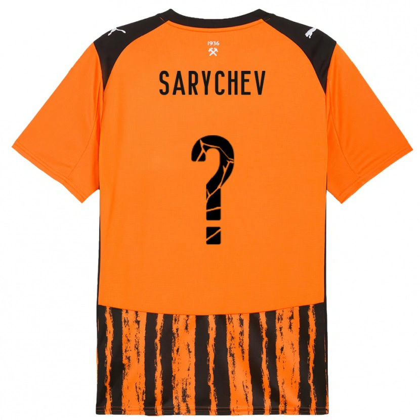 Danxen Criança Camisola Kirill Sarychev #0 Laranja Preto Principal 2025/26 Camisa