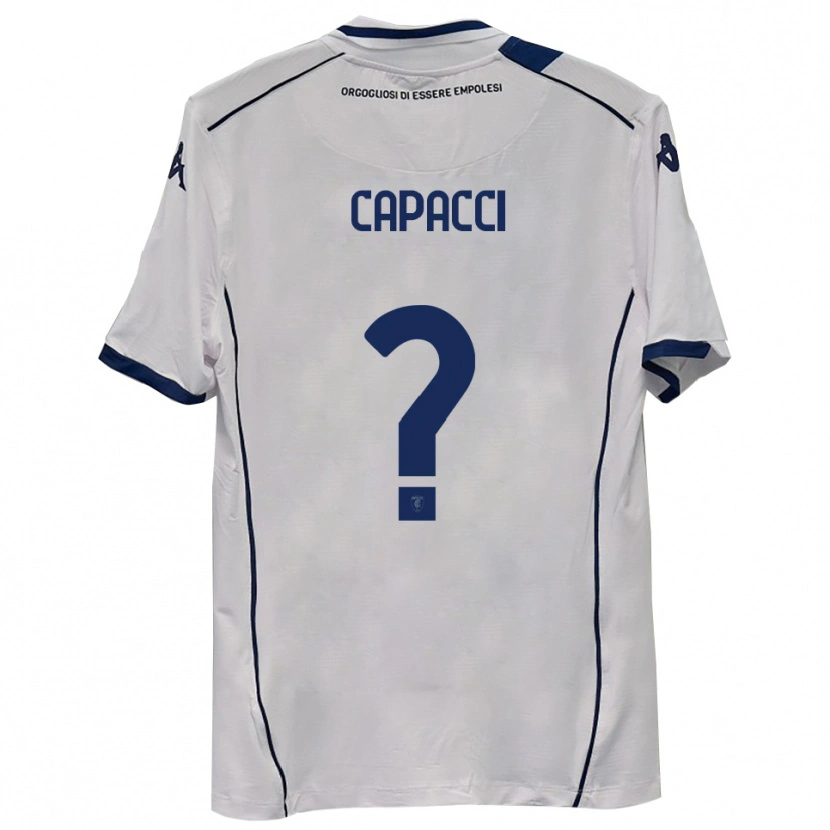 Danxen Criança Camisola Edoardo Capacci #0 Azul Marinho Escuro Alternativa 2025/26 Camisa