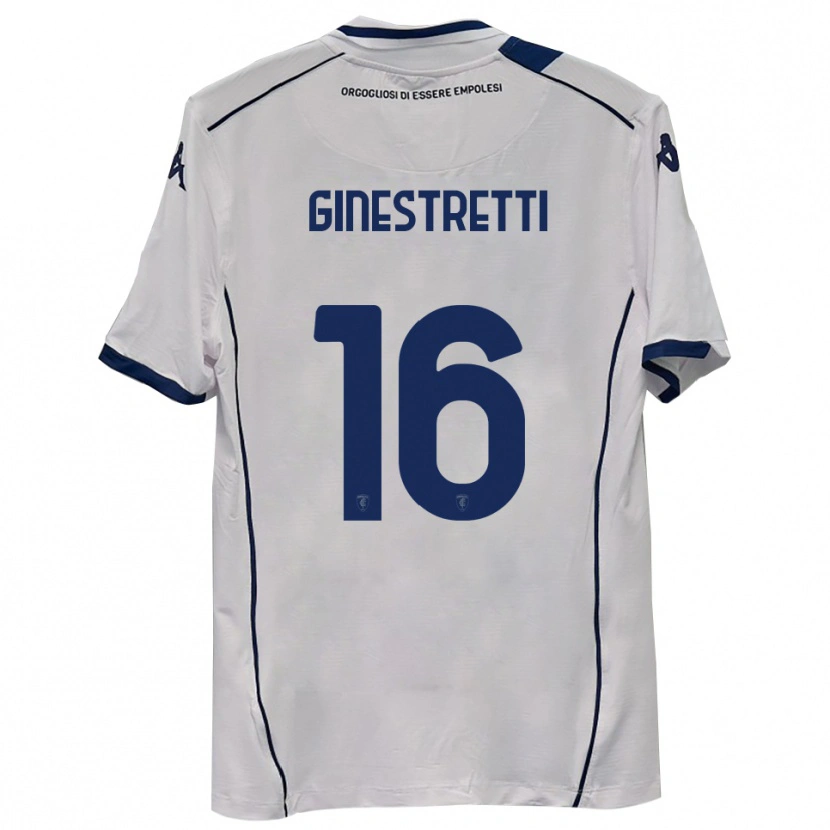 Danxen Criança Camisola Davide Ginestretti #16 Azul Marinho Escuro Alternativa 2025/26 Camisa