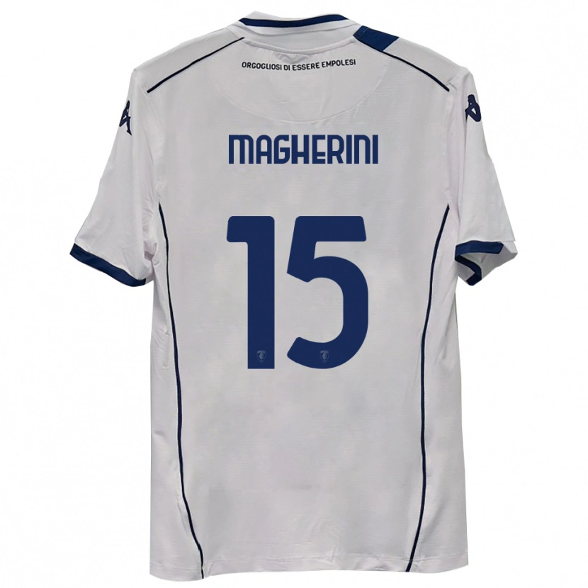 Danxen Criança Camisola Niccolò Magherini #15 Azul Marinho Escuro Alternativa 2025/26 Camisa
