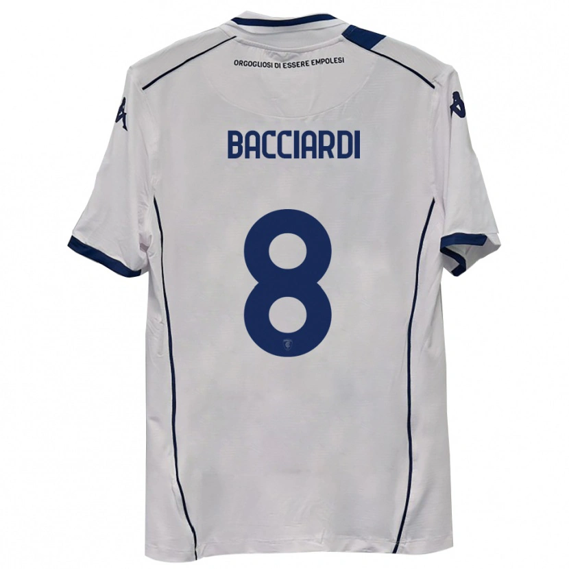 Danxen Criança Camisola Andrea Bacciardi #8 Azul Marinho Escuro Alternativa 2025/26 Camisa