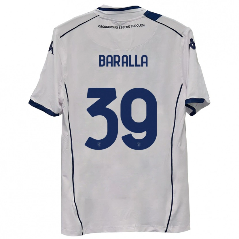 Danxen Criança Camisola Alessio Baralla #39 Azul Marinho Escuro Alternativa 2025/26 Camisa
