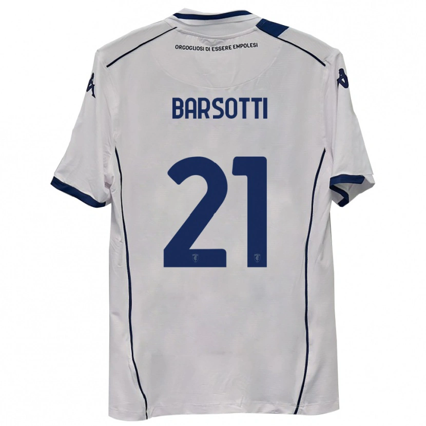 Danxen Criança Camisola Leonardo Barsotti #21 Azul Marinho Escuro Alternativa 2025/26 Camisa