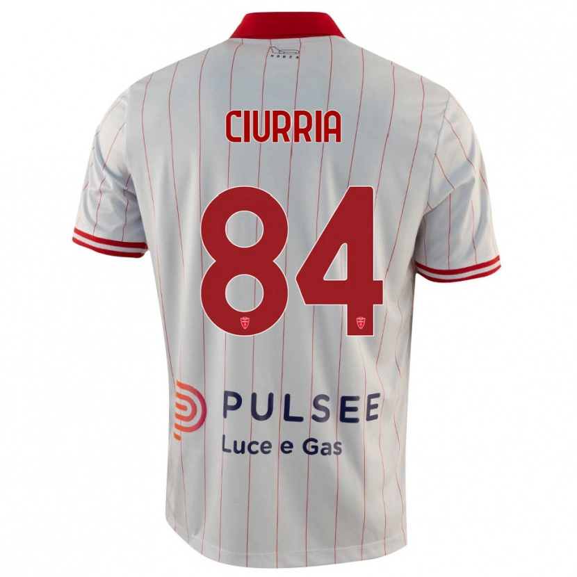 Danxen Criança Camisola Patrick Ciurria #84 Branco Vermelho Azul Alternativa 2025/26 Camisa