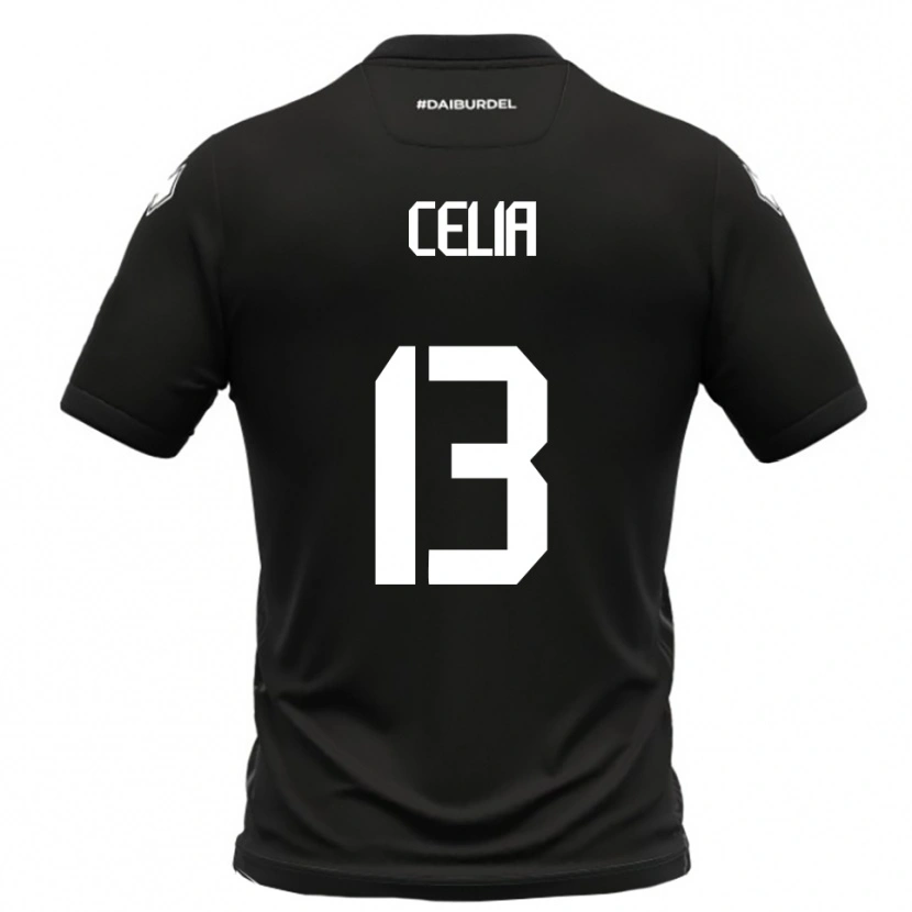 Danxen Criança Camisola Raffaele Celia #13 Preto Branco Alternativa 2025/26 Camisa