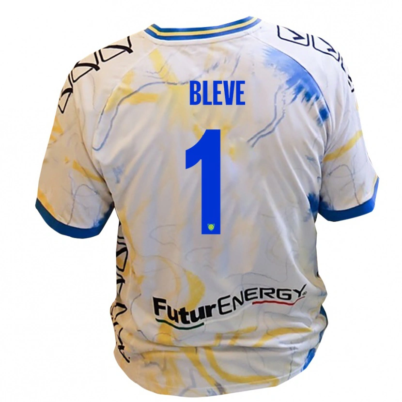 Danxen Criança Camisola Marco Bleve #1 Branco Amarelo Azul Alternativa 2025/26 Camisa