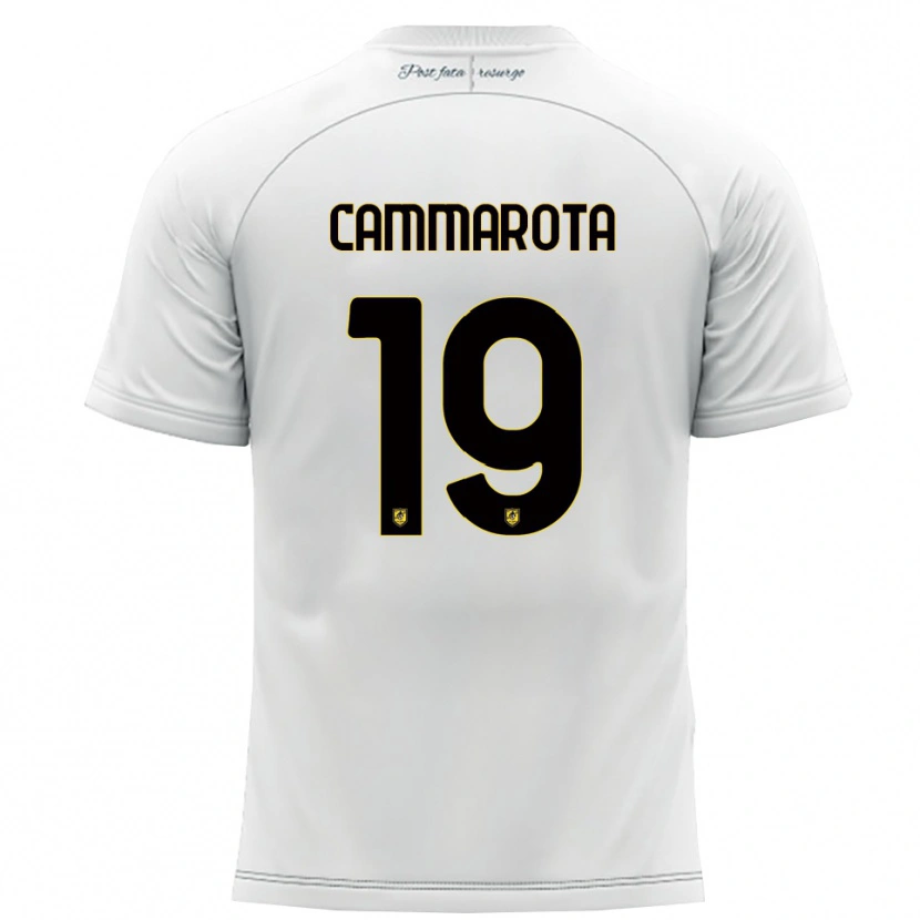 Danxen Criança Camisola Vincenzo Cammarota #19 Branco Amarelo Alternativa 2025/26 Camisa
