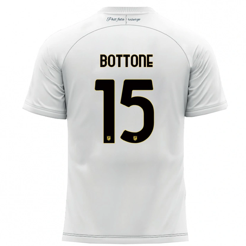 Danxen Criança Camisola Salvatore Bottone #15 Branco Amarelo Alternativa 2025/26 Camisa