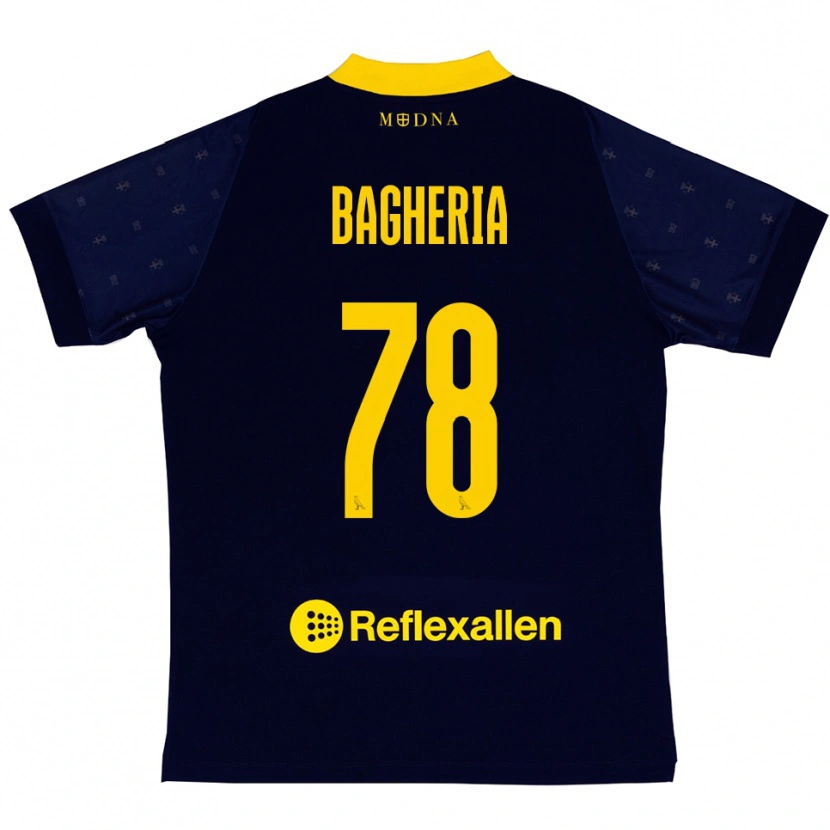 Danxen Criança Camisola Fabrizio Bagheria #78 Marinho Amarelo Alternativa 2025/26 Camisa