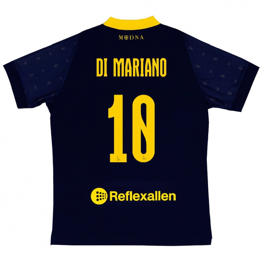 Danxen Criança Camisola Francesco Di Mariano #10 Marinho Amarelo Alternativa 2025/26 Camisa