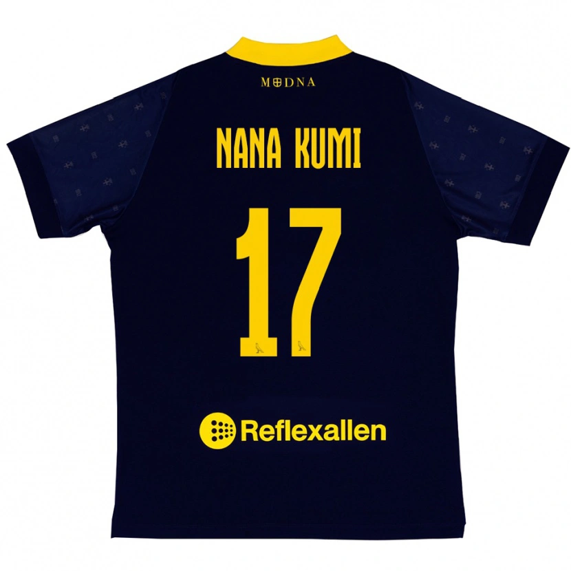Danxen Criança Camisola Ronald Nana Kumi #17 Marinho Amarelo Alternativa 2025/26 Camisa