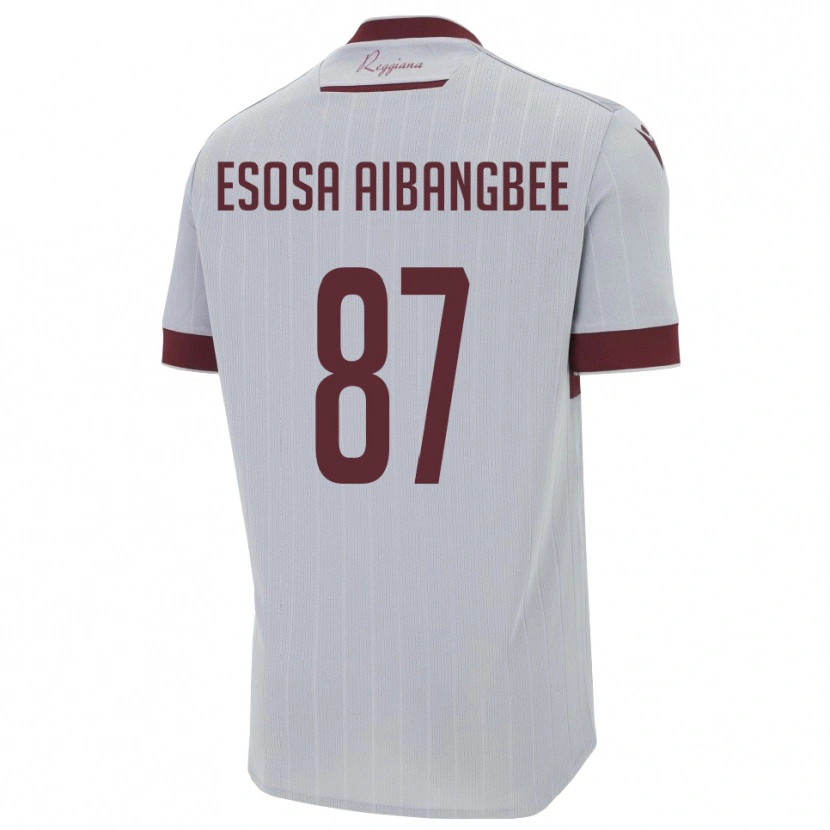 Danxen Criança Camisola Simon Esosa Aibangbee #87 Borgonha Branco Alternativa 2025/26 Camisa