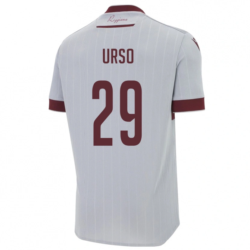 Danxen Criança Camisola Oliver Urso #29 Borgonha Branco Alternativa 2025/26 Camisa