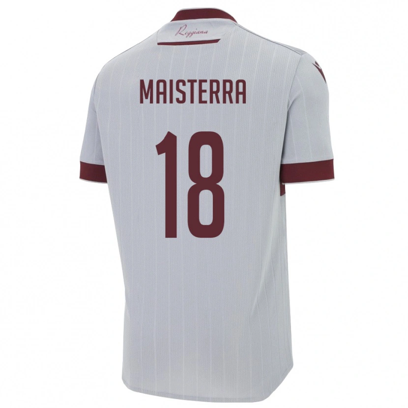 Danxen Criança Camisola Roque Maisterra #18 Borgonha Branco Alternativa 2025/26 Camisa